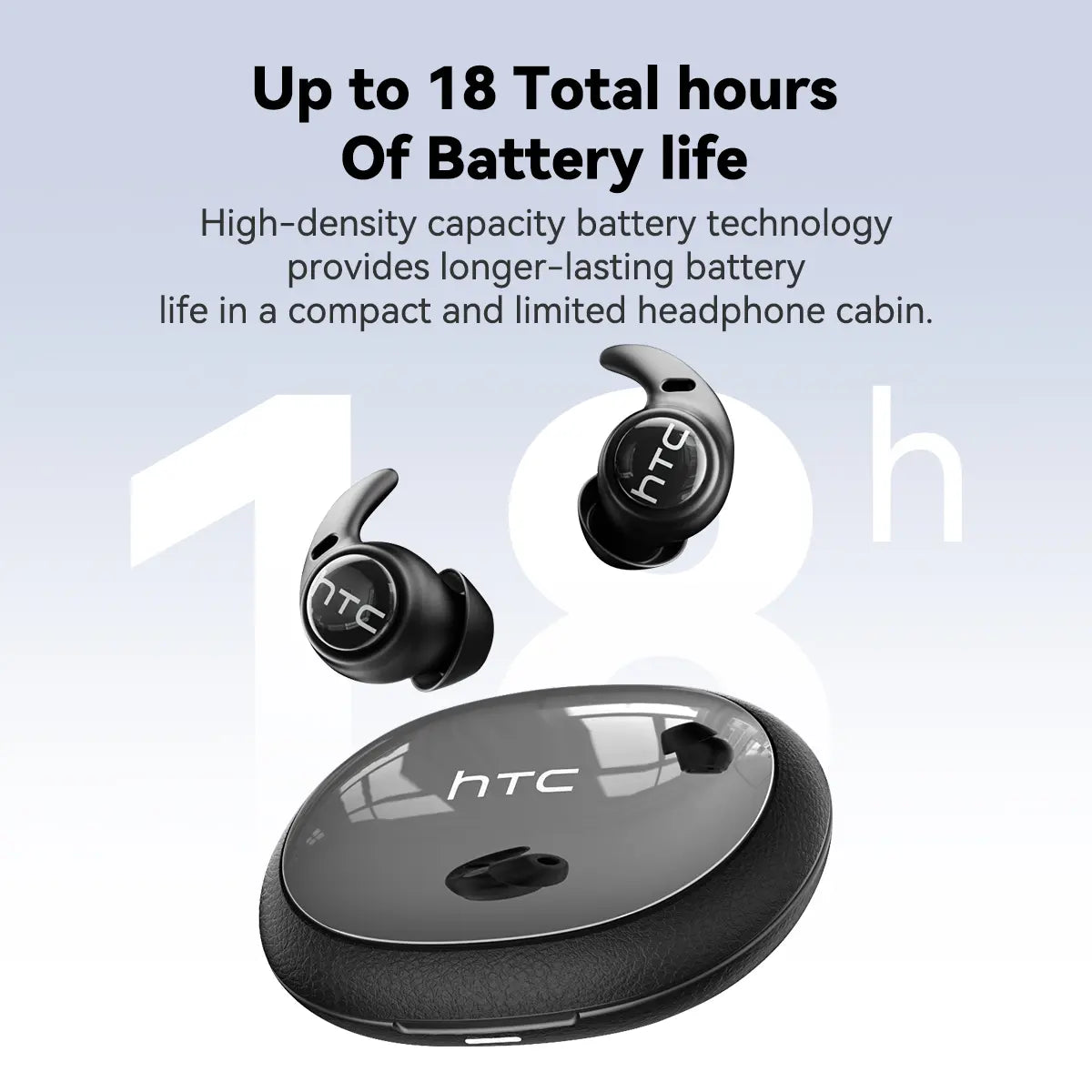 HTC NE76 Bluetooth6.0Wireless Sleep Headphones Feature Bass Noise Reduction.Improve Sleep Quality with an Lnvisible Flat Earbud Design,Providing Zero Pressure on Both Ears When Sleeping on the Side.Ideal for Travelers,Side Sleepers,And Those with Insomnia