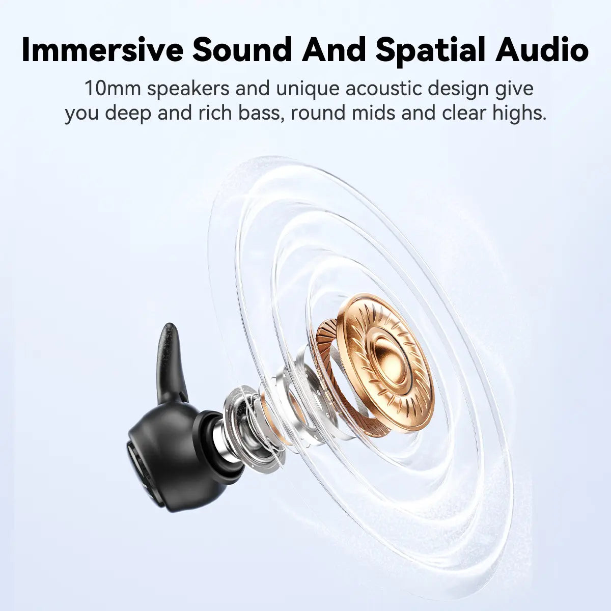 HTC NE76 Bluetooth6.0Wireless Sleep Headphones Feature Bass Noise Reduction.Improve Sleep Quality with an Lnvisible Flat Earbud Design,Providing Zero Pressure on Both Ears When Sleeping on the Side.Ideal for Travelers,Side Sleepers,And Those with Insomnia